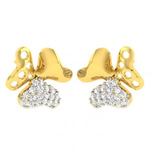 Buy Avsar Real Gold And Diamond Sadhana Earring ( Code - Ave387a ) online