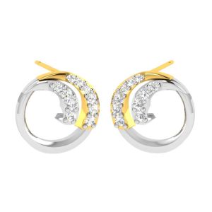 Buy Avsar 18 (750) Yellow Gold And Diamond Nitisha Earring (code - Ave427a) online