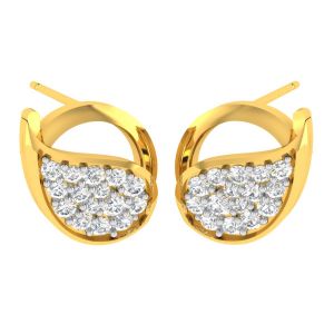 Buy Avsar 18 (750) Yellow Gold And Diamond Seema Earring (code - Ave442a) online