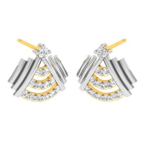 Buy Avsar 18 (750) Yellow Gold And Diamond Pooja Earring (code - Ave448a) online