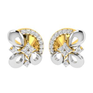 Buy Avsar 18 (750) Yellow Gold And Diamond Sakshi Earring (code - Ave449a) online
