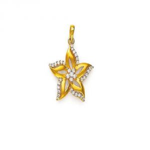 Buy Avsar Real Gold And Diamond Nakshtra Pendant ( Code - Avp055n ) online