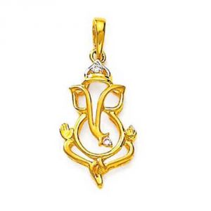 Buy Avsar Real Gold And Diamond Yogini Pendant ( Code - Avp119n ) online