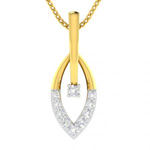 Buy Avsar Real Gold And Diamond 18k Pendant Avp503a online