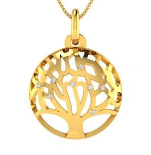 Buy Avsar Real Gold And Diamond 18k Pendant (code - Avp507a) online