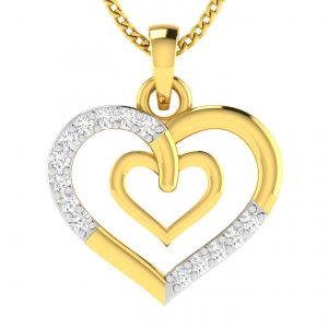 Buy Avsar Real Gold And Diamond 18k Pendant (code - Avp509a) online