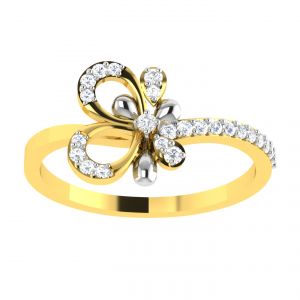 Buy Avsar Real Gold Diamond 18k Ring (code - Avr351a) online