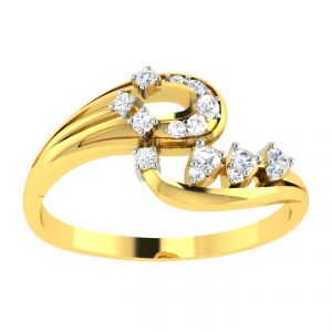 Buy Avsar Real Gold Diamond 18k Ring (code - Avr352a) online