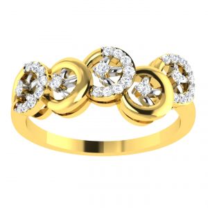 Buy Avsar Real Gold Diamond 18k Ring Avr362a online