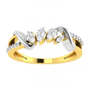 Buy Avsar Real Gold Diamond 18k Ring (code - Avr365a) online