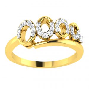 Buy Avsar Real Gold Diamond 18k Ring (code - Avr377a) online