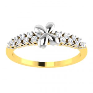 Buy Avsar Real Gold Diamond 18k Ring (code - Avr381a) online