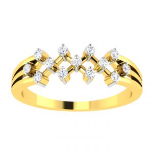 Buy Avsar Real Gold Diamond 18k Ring (code - Avr383a) online