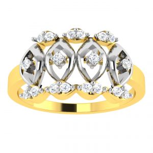 Buy Avsar 18k (750) Diamond Ring (code - Avr413a) online