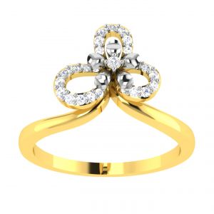 Buy Avsar 18k (750) Diamond Ring (code - Avr418a) online