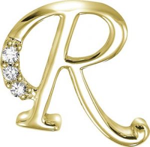 Buy Kiara R Alphabet Design American Diamond Pendant Online Best Prices In India Rediff Shopping