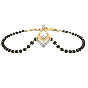 Buy Avsar 18 (750) And Diamond Handmade Mangalsutra - ( Code 58ya ) online
