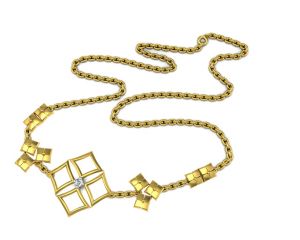 Buy Avsar Real Gold And Diamond Pooja Necklece18 online