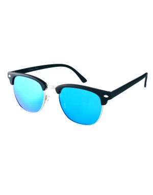 Buy Clubmaster Style Sunglasses Blue Mirror Sunglass online