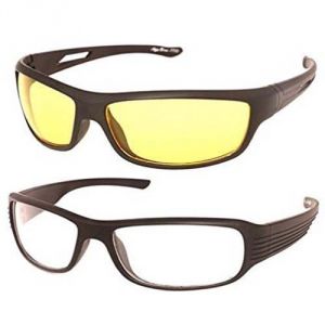 Buy Night Vision Yellow And Clear Lens Sunglasses Driving Sunglass online