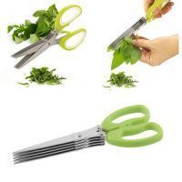 Buy Mo Multifunction 5 Blade Vegetable Stainless Steel Herbs Scissor online