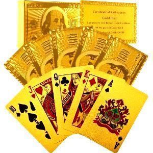 Buy Superdeals Exclusive Gold Playing Cards With Certificate online