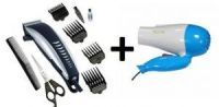 Buy Combo Of Nova Professional Hair Dryer Electric Hair Beard Trimmer Clipper online