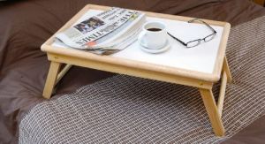 Buy Multipurpose Wooden Foldable Bed Tray, Laptop Table online