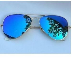 Buy Indmart Royal Blue Mirror Aviator Sunglasses online