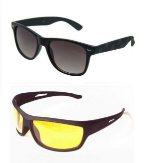 Buy Night Driving & Wayfarer Sunglasses - Buy 1 Get 1 Free online