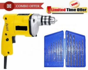 Buy Special Combo Offer! Shopper52 Drill Machine With 13pcs Drill Bit Set online