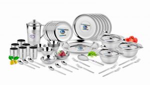Buy Airan Platinum Stainless Steel 57-piece Dinner Set-(product Code-air1023) online