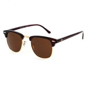 Buy EDGE Plus Club Star Brown Sunglasses In Black online