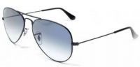 Buy Aviator Style Designer Sunglasses Black Frame/Light Blue Gradient online