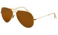 Buy Trendy Aviator Style Uv Protected Sunglass Golden Frame/Brown Lens online