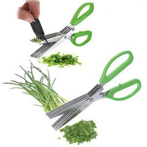 Buy Steel Blades Multifunction 5 Blades Scissors-vegetable Chopper-paper Shredd online