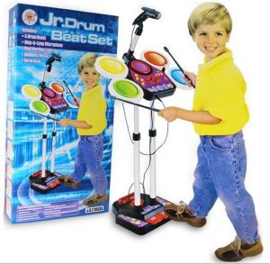 Buy Kids Electronic Jr Drum Beat Set With Microphone And Lights online