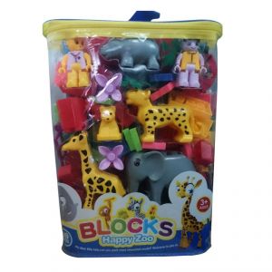 Buy Zoo Animals Blocks Game For Kids With 69 Blocks Pic online