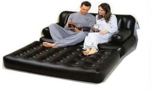 Buy Comfort Quest Inflatable Sofa Air Mattress Bed & P online