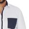 White Ground With Black Dot Print Shirt By Corporate Club (code - Cc - Pp106 - 04)