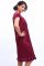 Fasense Wine Stylish Satin Short Slip Nighty Dp033 C