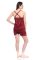 Fasense Women Satin Nightwear Sleepwear Night Suit Top & Shorts Dp041 D
