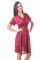 Fasense Women Stylish Satin Nightwear Sleepwear Wrap Gown Dp083 A