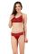 Fasense Women's Satin 6 PCs Nighty, WrapGown,Top,Pyjama,Bra & Thong
