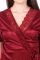 Fasense Women Satin Maroon Nightwear 2 Pc Set Of Nighty & Wrap Gown