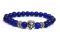 Lion Head Protection Lucky Charm Blue Crystal Bracelet For Men And Women
