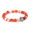 Red Sulemani Hakik King Agate Lion Head Crystal Bracelet For Men And Women