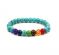 Turquoise Chakra Crystals Power Stretch Bracelet For Reiki Healing - ( Code - Turqchakrabr1 )