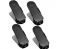 Pack Of 4 Plastic Double Deck Space Saving Shoe Rack Stand