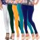 Vivan Creation Women Stylish Colorful Comfortable 5 Pc Cotton Churidaar Leggings Set
